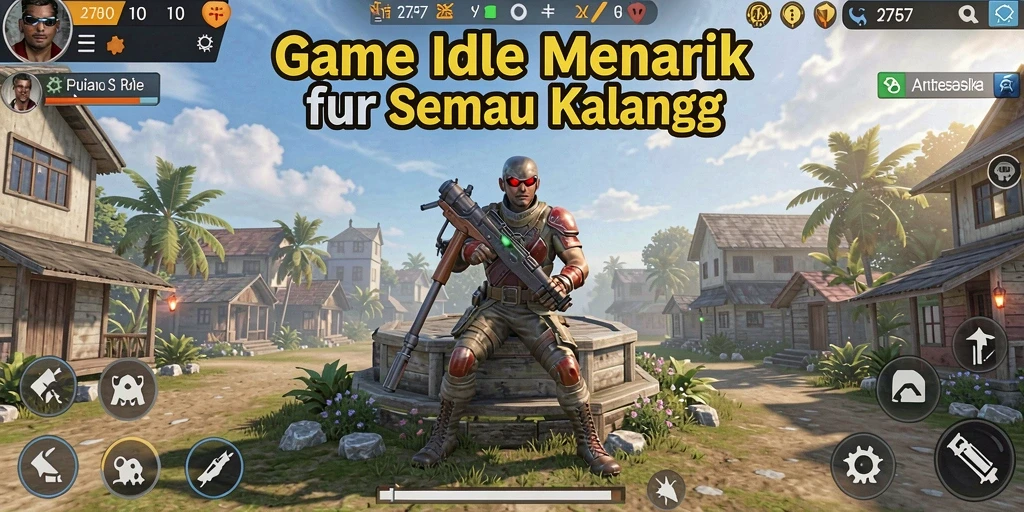 Gambar tampilan gameplay 2757 yang menampilkan aksi Idle yang menarik.