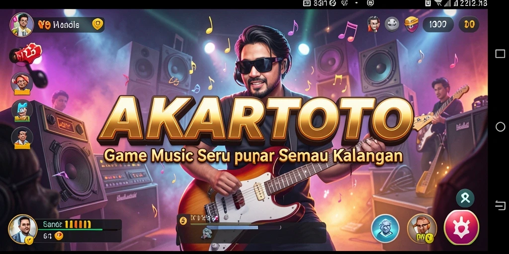 Tampilan gameplay AKARTOTO dengan interaksi menyenangkan.