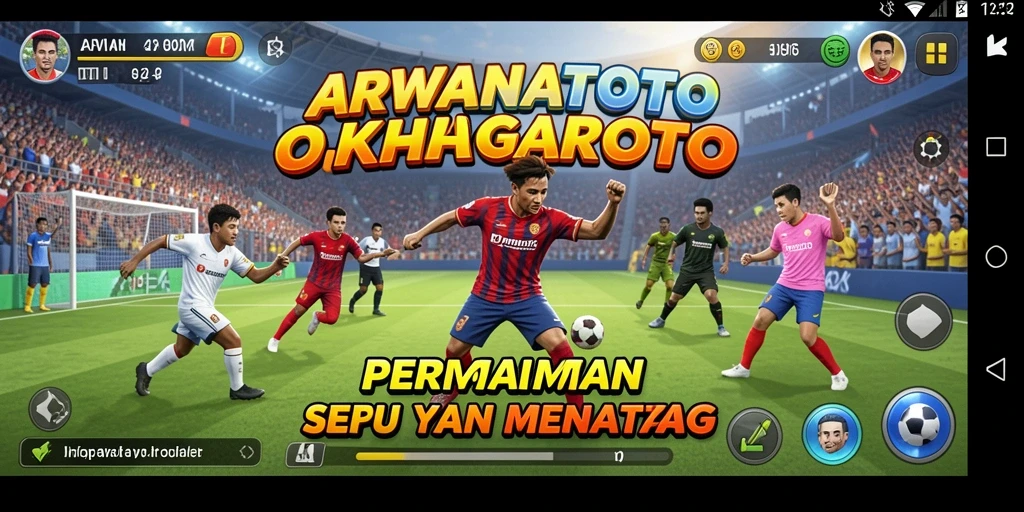 Tangkapan layar ARWANATOTO menunjukkan aksi mendebarkan di lapangan olahraga.
