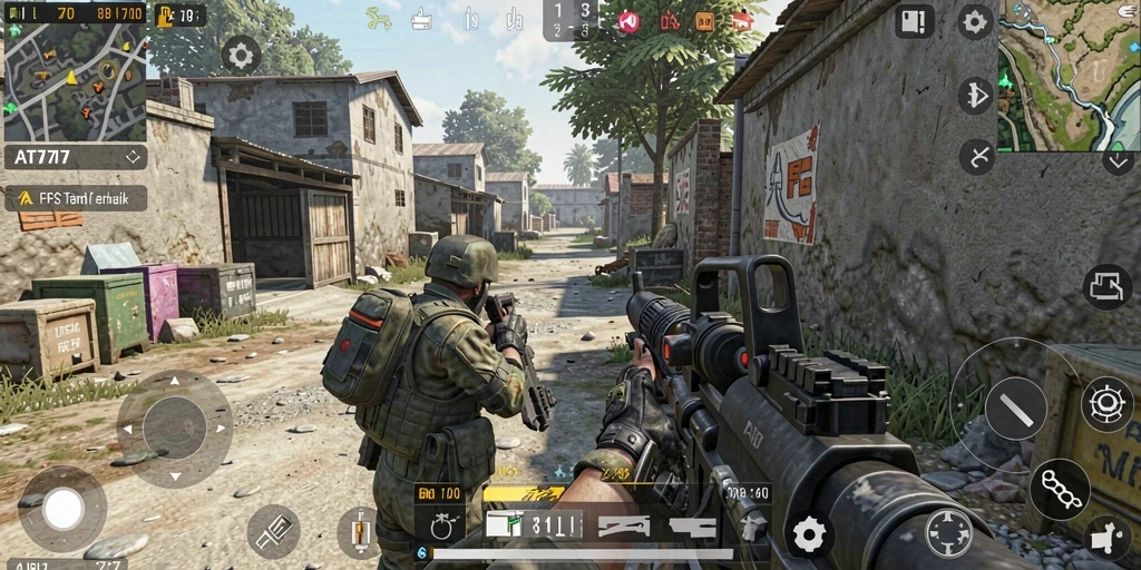 Tampilan aksi mendebarkan dalam gameplay AT777 yang memukau.