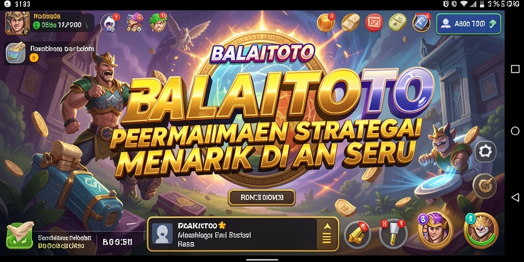 Tangkapan layar gameplay BALAITOTO menampilkan strategi pertempuran yang intens.