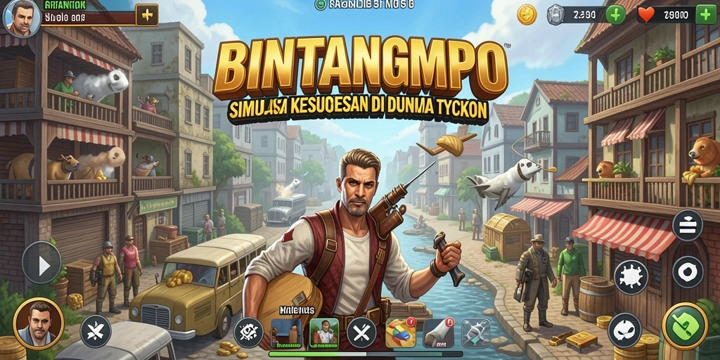 Screenshot BINTANGMPO menampilkan pengelolaan bisnis yang seru.