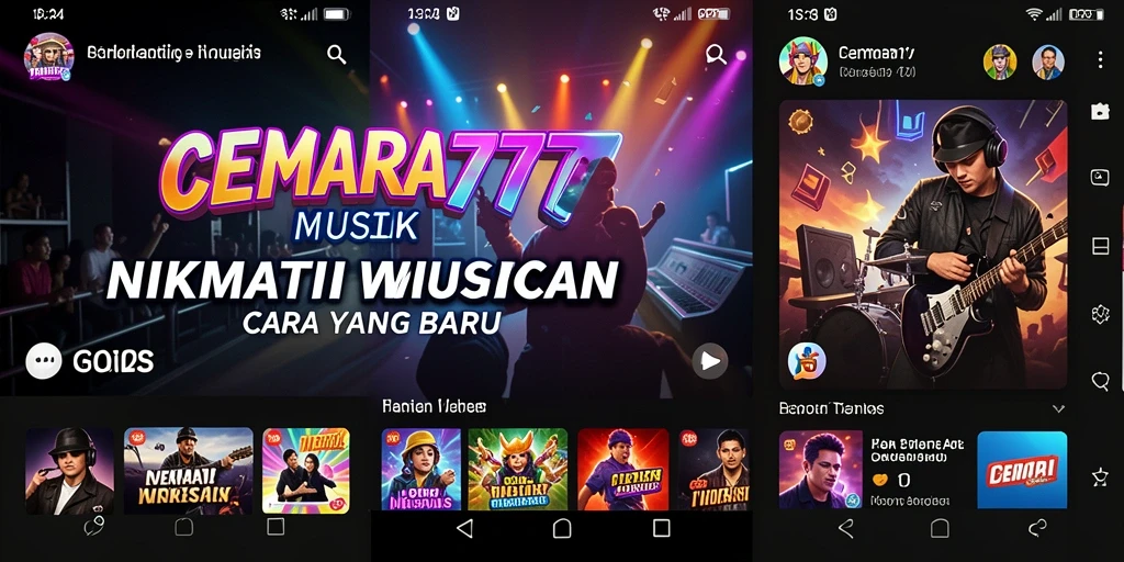Tampilan menarik dari gameplay CEMARA777 dengan berbagai fitur musik.