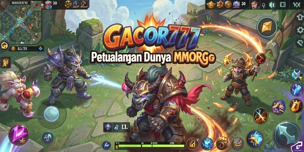 Tampilan gameplay menarik dari GACOR777 dalam dunia MMORPG.