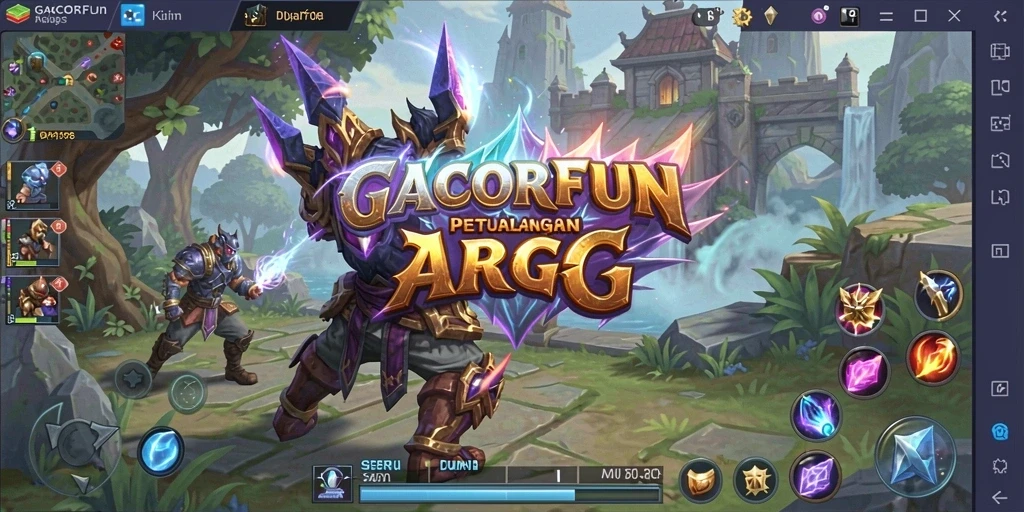 Tampilan gameplay ARPG yang menarik dan penuh aksi di GACORFUN.