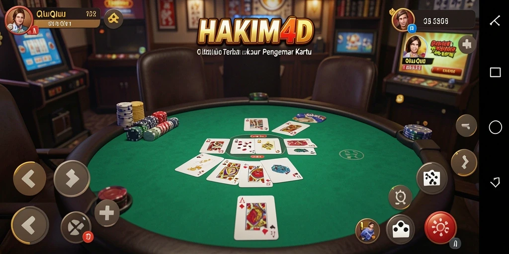 Screenshot HAKIM4D menampilkan serunya bermain QiuQiu.