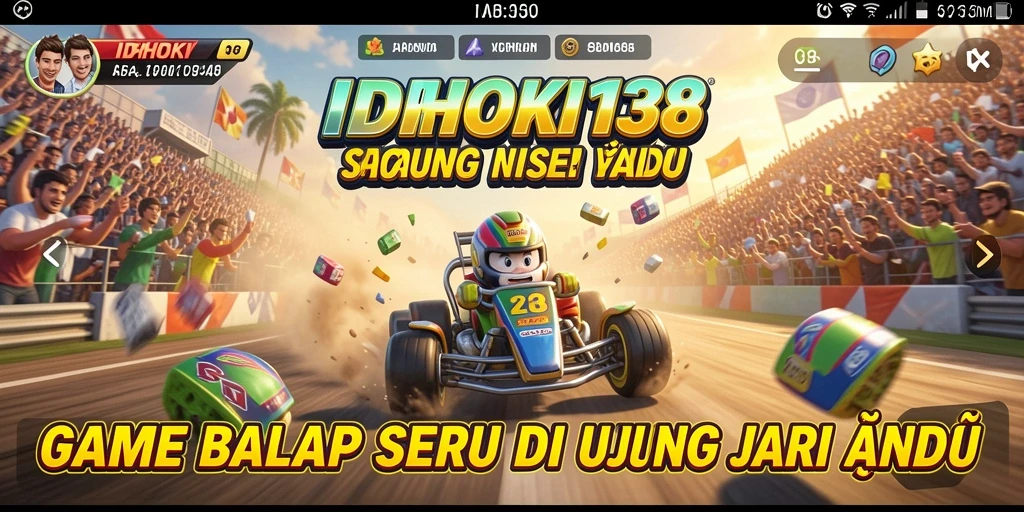 Gameplay balap yang seru dengan grafik memukau.