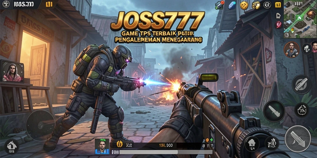 Tampilan gameplay menegangkan dari JOSS777 yang penuh aksi.
