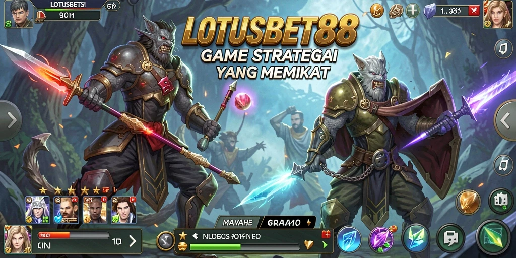 Screenshot LOTUSBET88 menampilkan aksi seru dalam gameplay strategis.