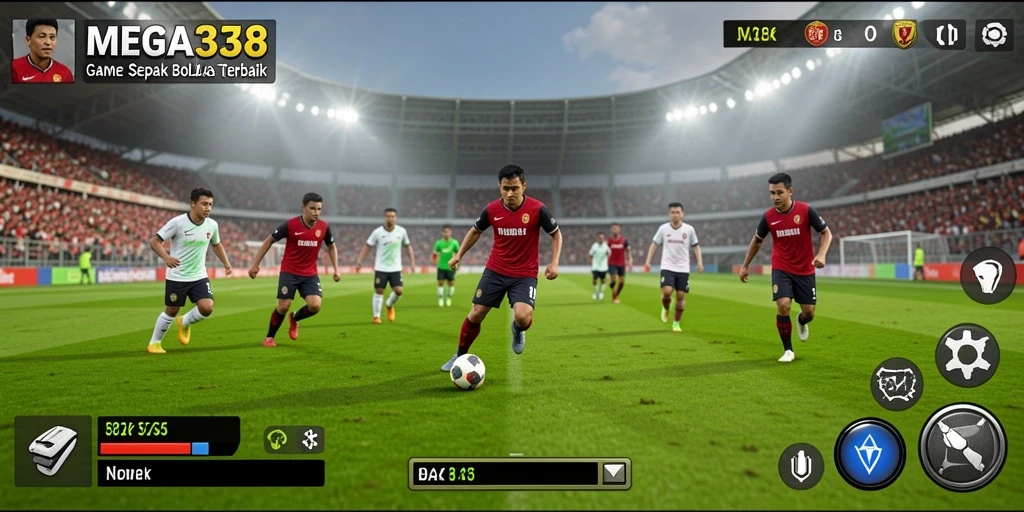 Tampilan gameplay MEGA338 yang memukau dalam pertandingan sepak bola.