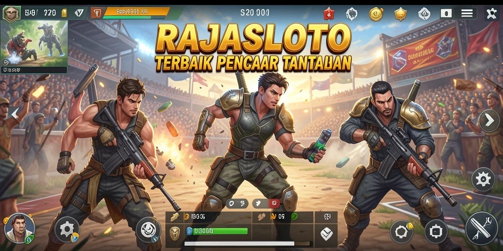 Tampilan menarik dari gameplay RAJASLOTO yang mendebarkan.