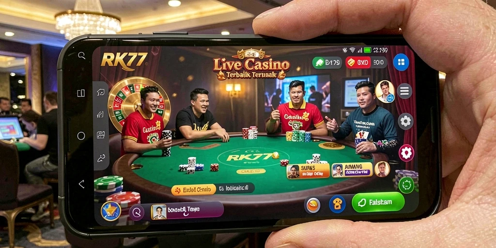 Tampilan gameplay Live Casino yang menarik dan interaktif.