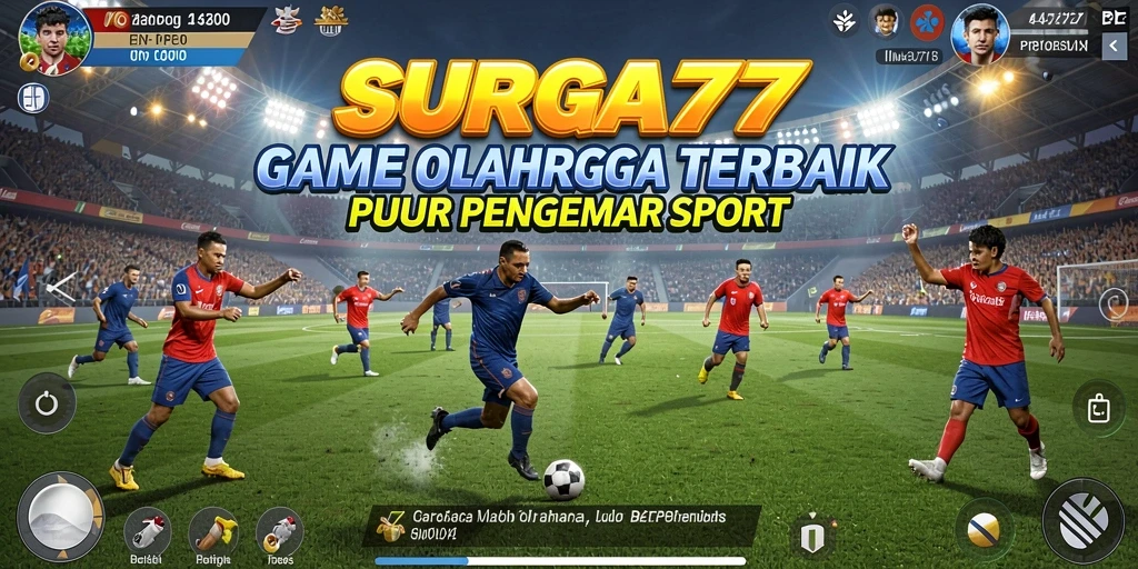 Tangkapan layar SURGA77 menampilkan aksi seru dalam permainan olahraga.
