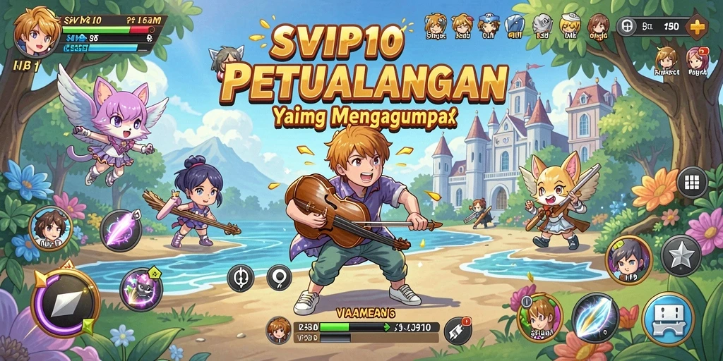 Tampilan menarik dari gameplay SVIP10 yang penuh aksi Anime.