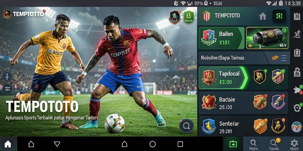Tampilan gameplay Sportsbook di TEMPOTOTO yang menarik dan interaktif.