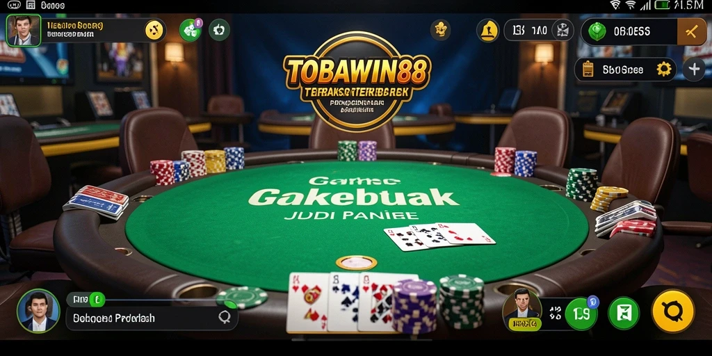 Tampilan gameplay menarik dari TOBAWIN88 yang menunjukkan aksi Poker.