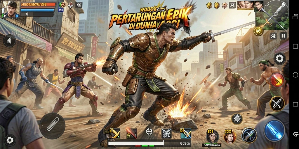 Tampilkan aksi pertarungan seru dalam WDBOS dengan karakter ikonik.