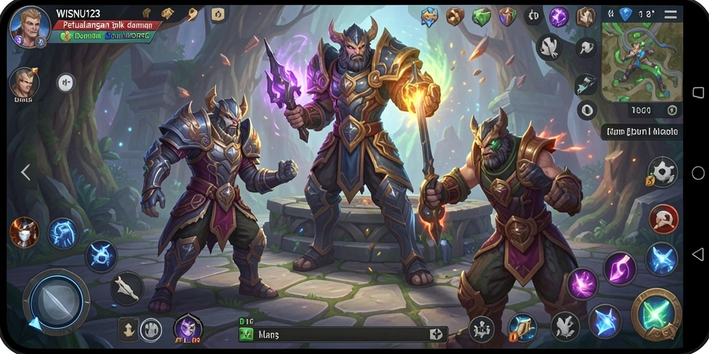 Screenshot intensif dari pertempuran menarik di WISNU123.