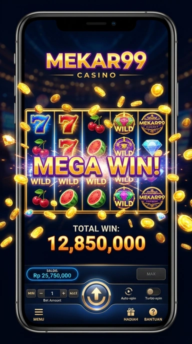 Pengguna sedang mengunduh aplikasi di platform mekar99.